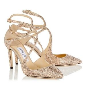 Jimmy Choo Lancer 100 Rose Gold size 36